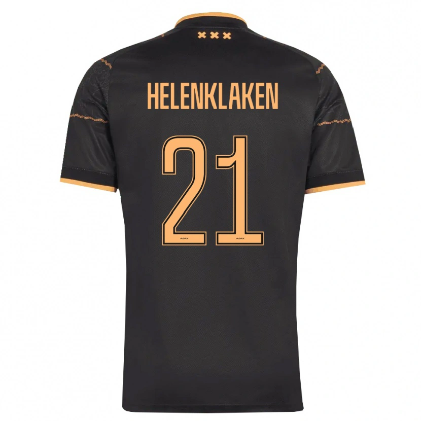 Danxen Dames Sjors Helenklaken #21 Zwart Oranje Uitshirt Uittenue 2026/27 T-Shirt