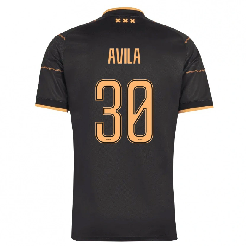 Danxen Dames Gastón Ávila #30 Zwart Oranje Uitshirt Uittenue 2026/27 T-Shirt