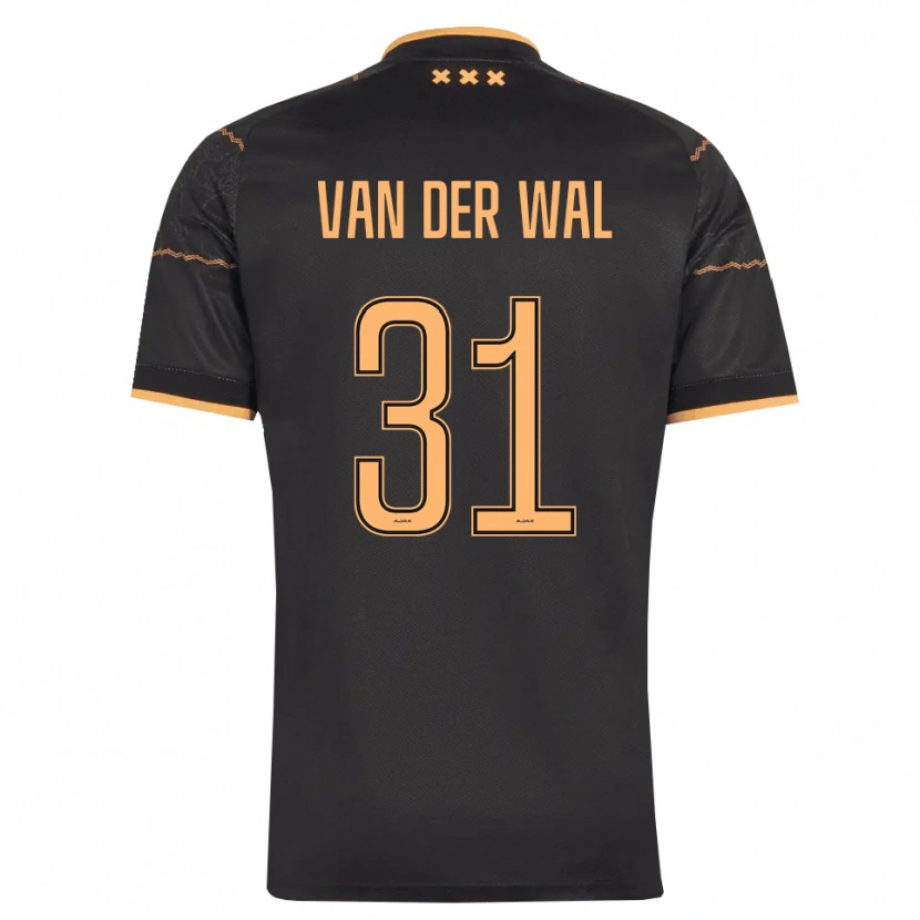 Danxen Dames Dionne Van Der Wal #31 Zwart Oranje Uitshirt Uittenue 2026/27 T-Shirt