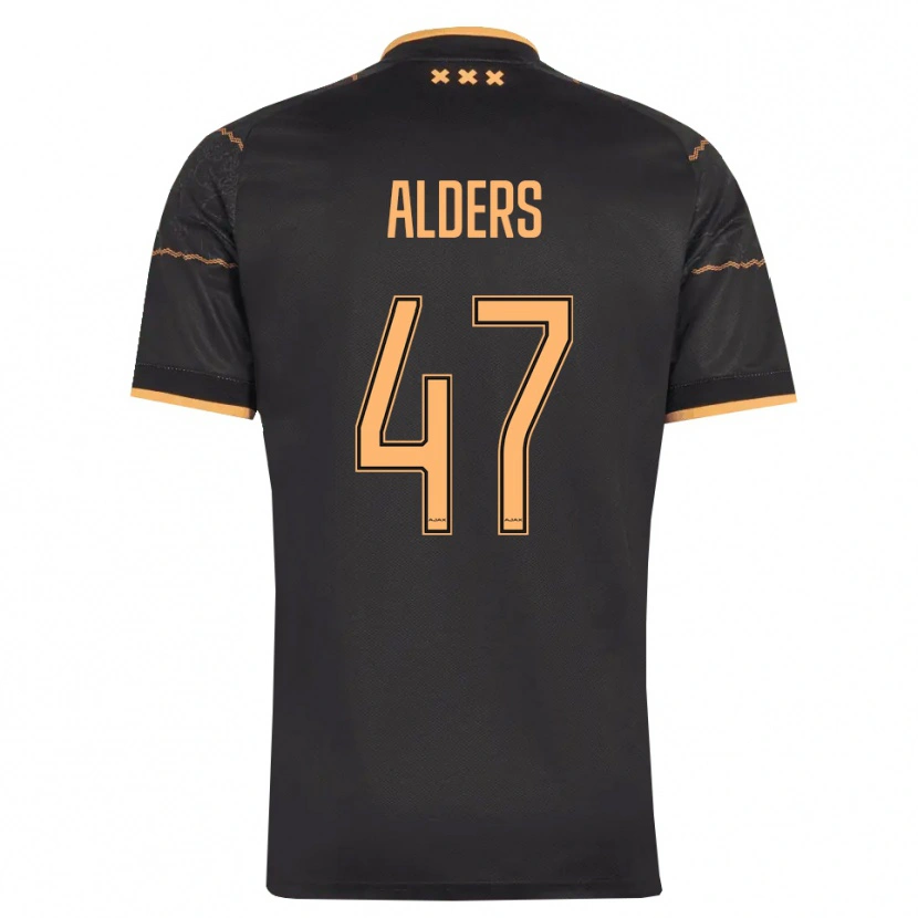 Danxen Dames Gerald Alders #47 Zwart Oranje Uitshirt Uittenue 2026/27 T-Shirt