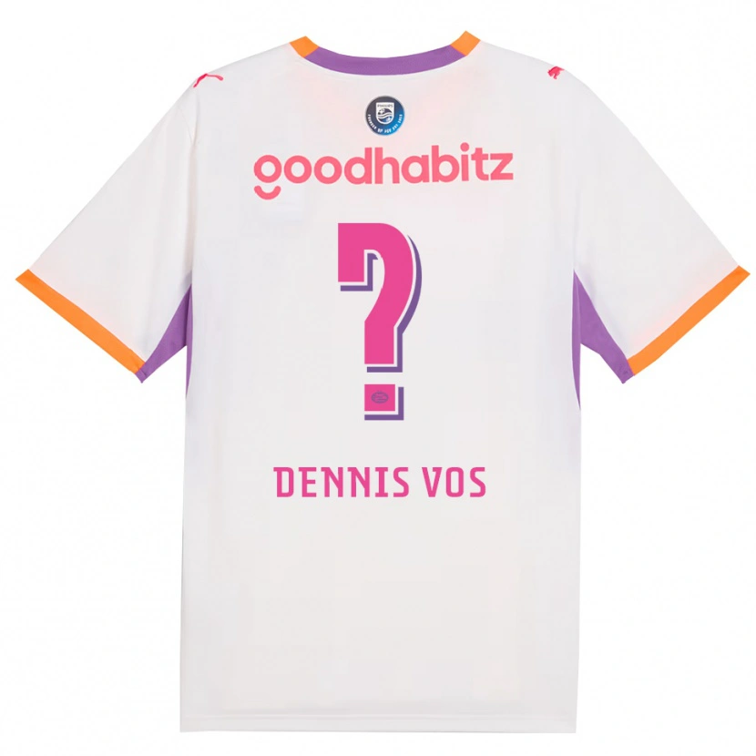 Danxen Dames Dennis Vos #0 Wit Paars Oranje Uitshirt Uittenue 2026/27 T-Shirt