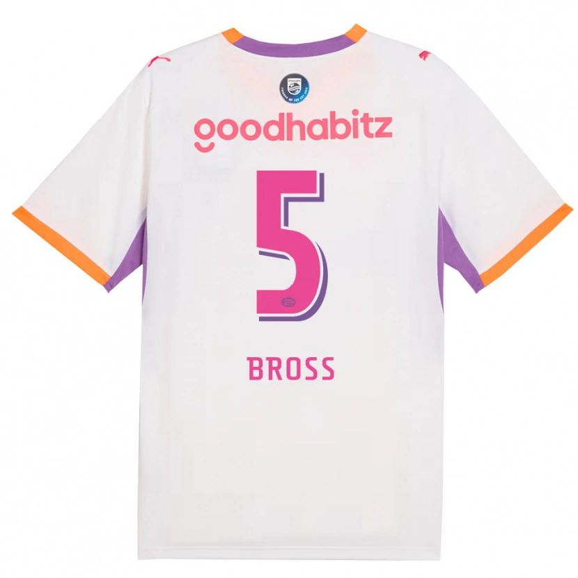 Danxen Dames Melanie Bross #5 Wit Paars Oranje Uitshirt Uittenue 2026/27 T-Shirt