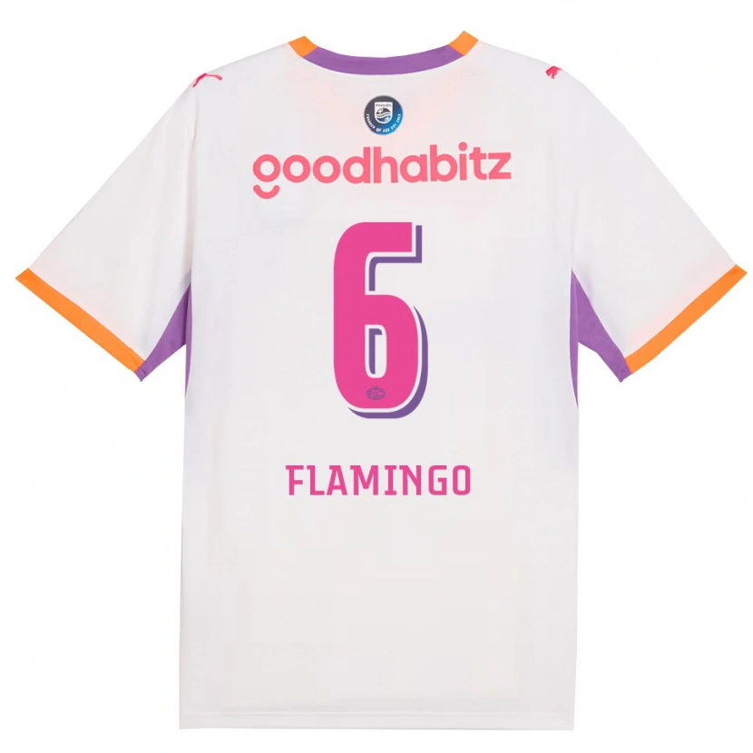 Danxen Dames Ryan Flamingo #6 Wit Paars Oranje Uitshirt Uittenue 2026/27 T-Shirt