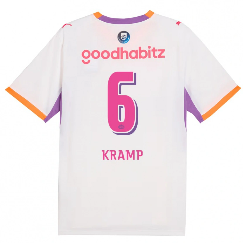 Danxen Dames Michael Kramp #6 Wit Paars Oranje Uitshirt Uittenue 2026/27 T-Shirt