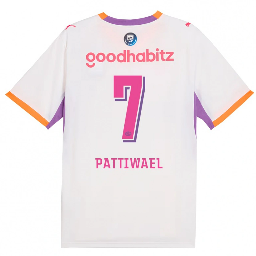 Danxen Dames Naomi Pattiwael #7 Wit Paars Oranje Uitshirt Uittenue 2026/27 T-Shirt