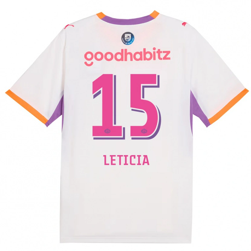Danxen Dames Brazil Bra Leticia #15 Wit Paars Oranje Uitshirt Uittenue 2026/27 T-Shirt