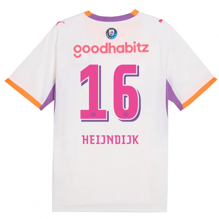 Danxen Dames Bram Heijndijk #16 Wit Paars Oranje Uitshirt Uittenue 2026/27 T-Shirt
