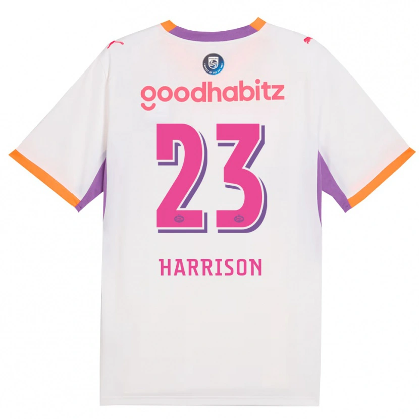 Danxen Dames Amy Harrison #23 Wit Paars Oranje Uitshirt Uittenue 2026/27 T-Shirt