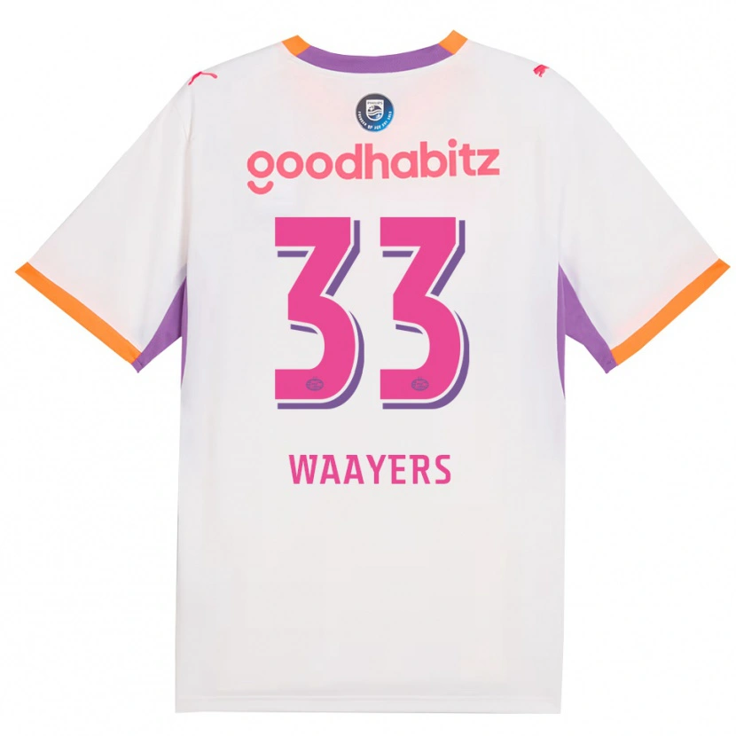 Danxen Dames Eus Waayers #33 Wit Paars Oranje Uitshirt Uittenue 2026/27 T-Shirt