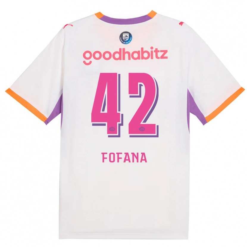 Danxen Dames Fode Fofana #42 Wit Paars Oranje Uitshirt Uittenue 2026/27 T-Shirt
