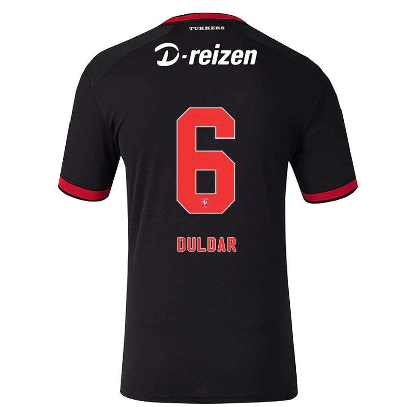 Danxen Dames Battal Duldar #6 Rood Wit Zwart Uitshirt Uittenue 2026/27 T-Shirt