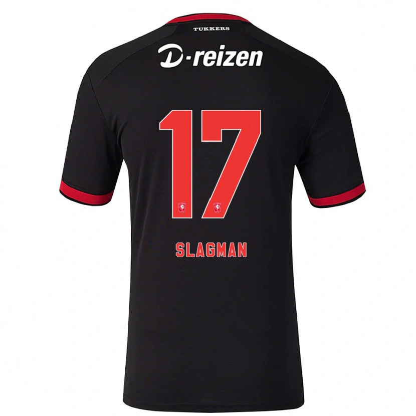 Danxen Dames Thom Slagman #17 Rood Wit Zwart Uitshirt Uittenue 2026/27 T-Shirt