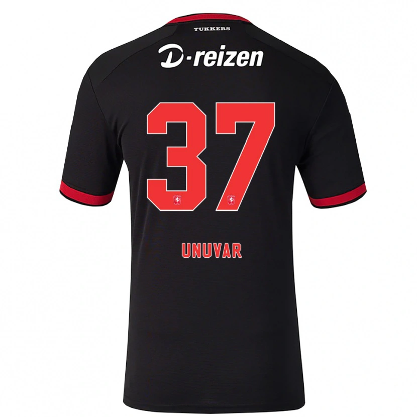 Danxen Dames Naci Ünüvar #37 Rood Wit Zwart Uitshirt Uittenue 2026/27 T-Shirt
