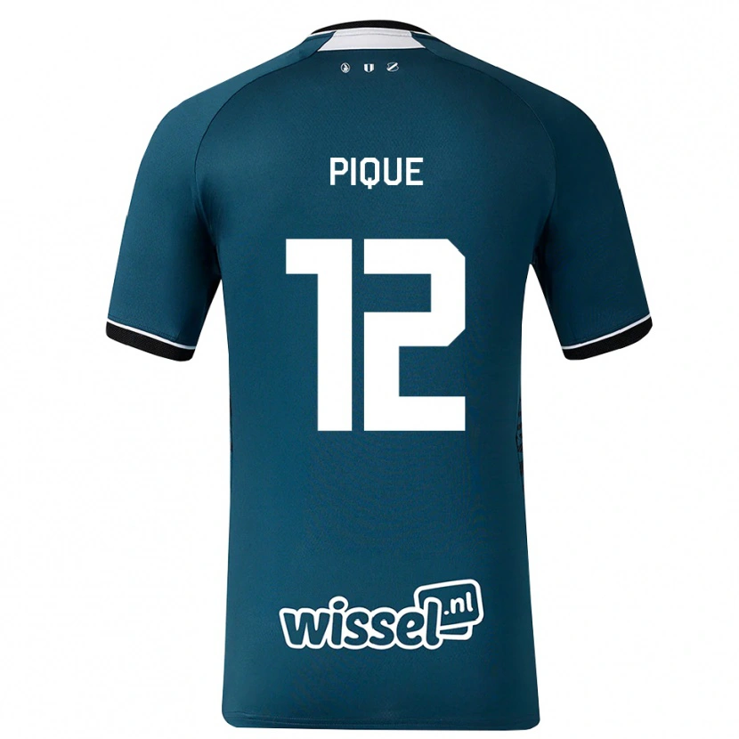 Danxen Dames Naomi Piqué #12 Donkerleigrijs Wit Uitshirt Uittenue 2026/27 T-Shirt