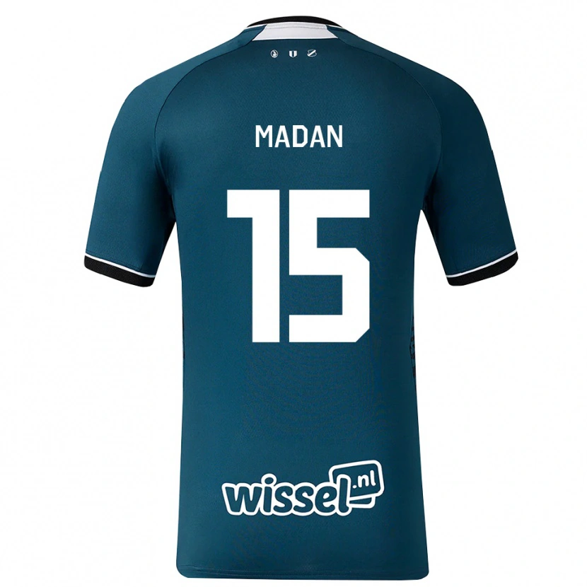 Danxen Dames Semih Madan #15 Donkerleigrijs Wit Uitshirt Uittenue 2026/27 T-Shirt