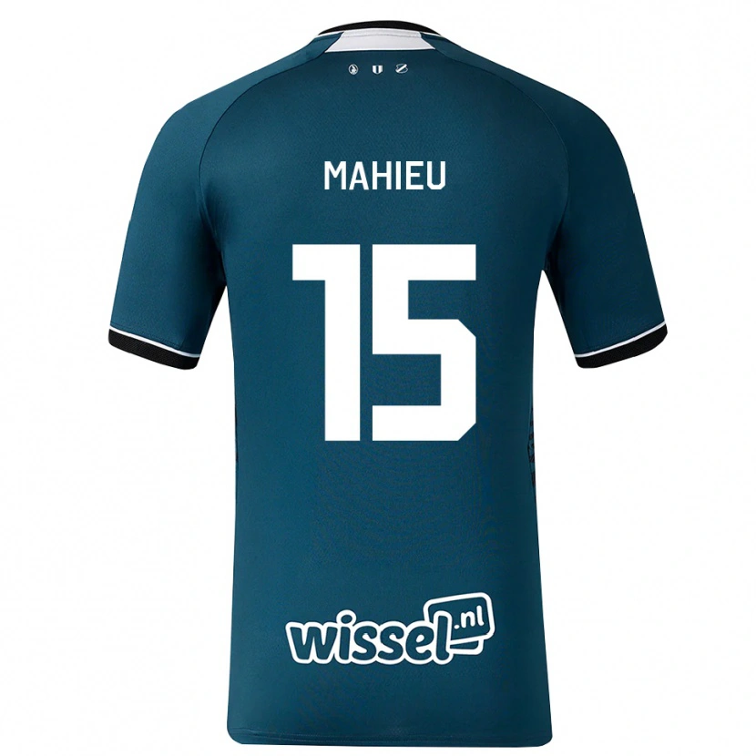 Danxen Dames Lena Mahieu #15 Donkerleigrijs Wit Uitshirt Uittenue 2026/27 T-Shirt