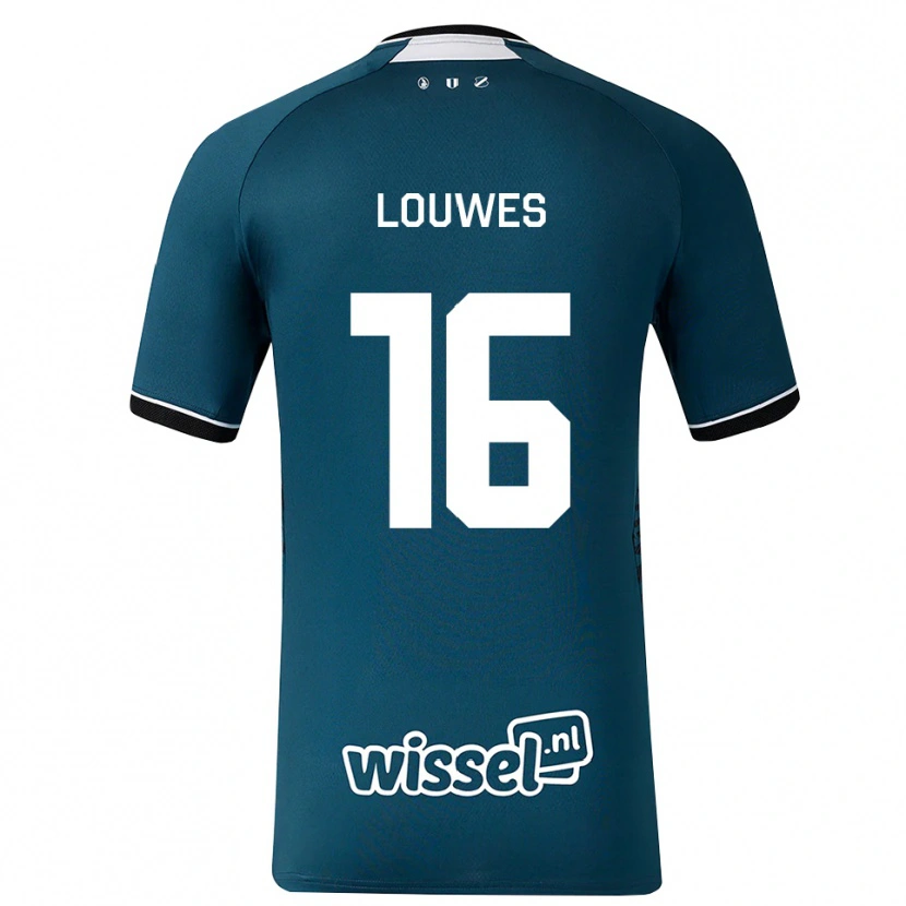 Danxen Dames Puck Louwes #16 Donkerleigrijs Wit Uitshirt Uittenue 2026/27 T-Shirt