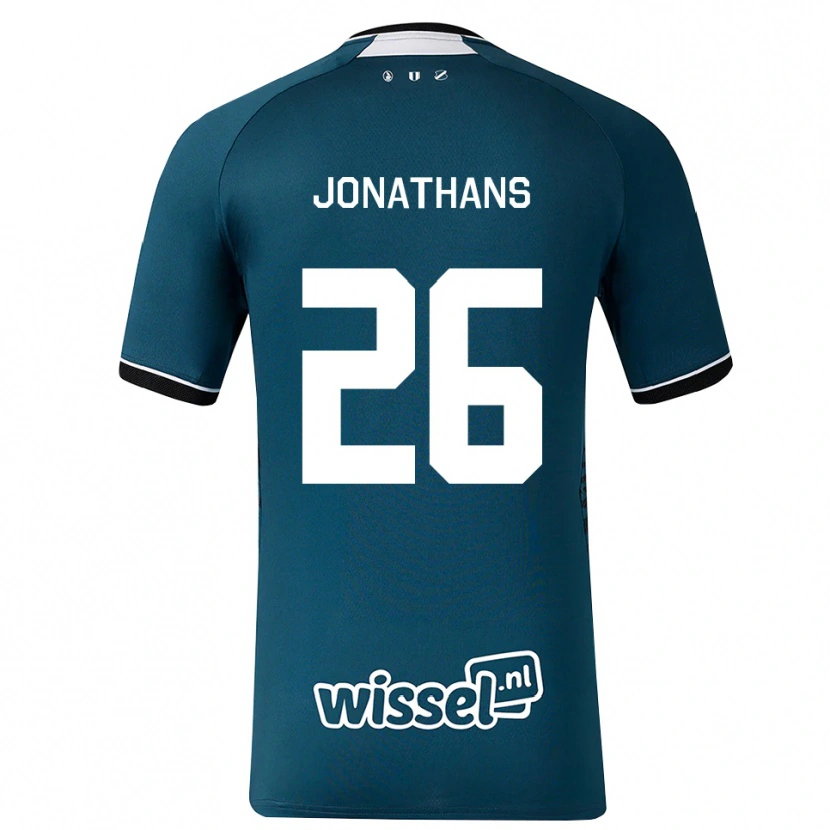 Danxen Dames Miliano Jonathans #26 Donkerleigrijs Wit Uitshirt Uittenue 2026/27 T-Shirt