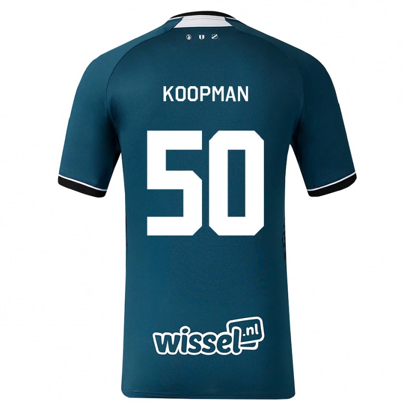 Danxen Dames Kyra Koopman #50 Donkerleigrijs Wit Uitshirt Uittenue 2026/27 T-Shirt