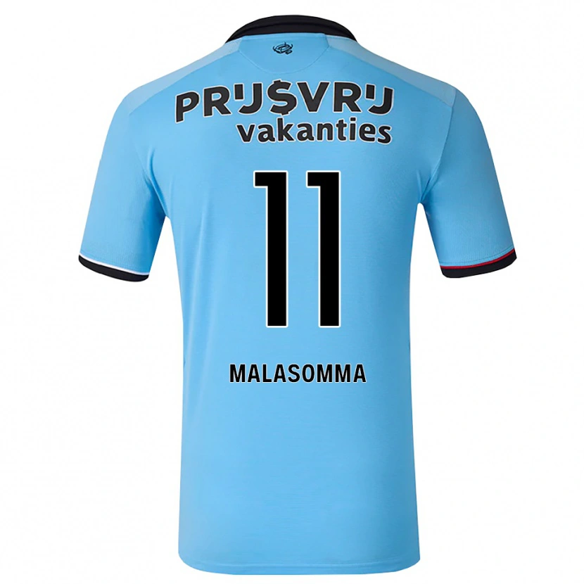 Danxen Dames Matteo Malasomma #11 Diephemelsblauw Zwart Rood Uitshirt Uittenue 2026/27 T-Shirt
