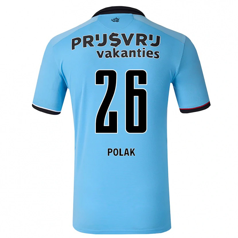 Danxen Dames Gio Polak #26 Diephemelsblauw Zwart Rood Uitshirt Uittenue 2026/27 T-Shirt