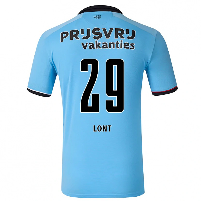 Danxen Dames Dechamaily Lont #29 Diephemelsblauw Zwart Rood Uitshirt Uittenue 2026/27 T-Shirt