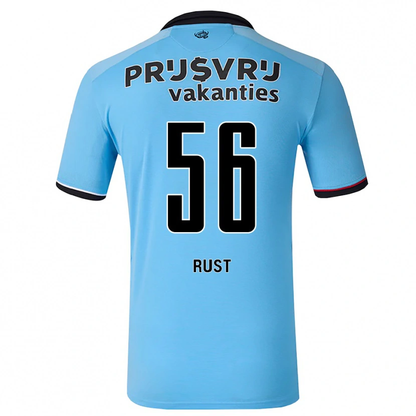 Danxen Dames Fabiano Rust #56 Diephemelsblauw Zwart Rood Uitshirt Uittenue 2026/27 T-Shirt