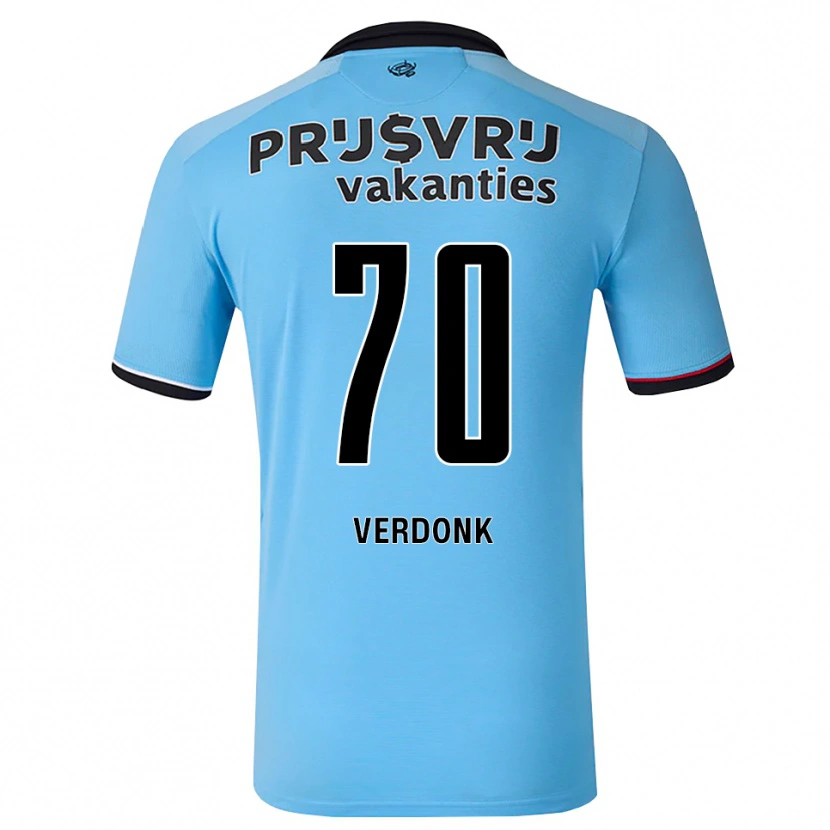Danxen Dames Sem Verdonk #70 Diephemelsblauw Zwart Rood Uitshirt Uittenue 2026/27 T-Shirt