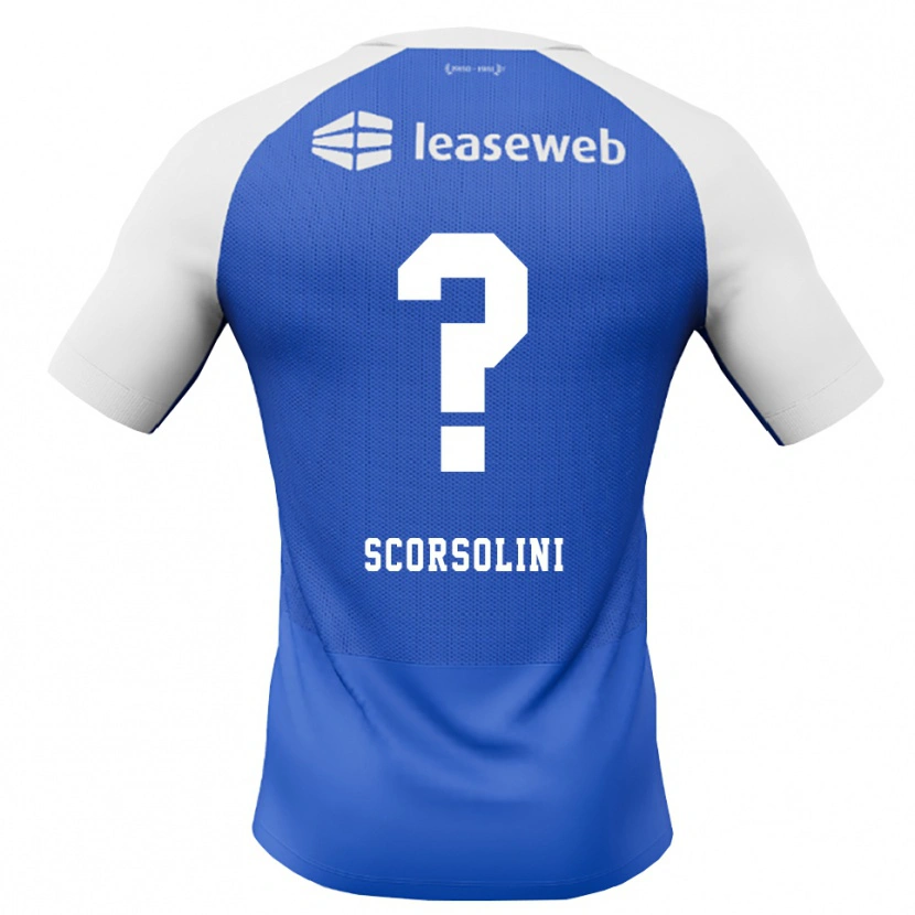 Danxen Dames Luca Scorsolini #0 Hemelsblauw Rood Wit Uitshirt Uittenue 2026/27 T-Shirt
