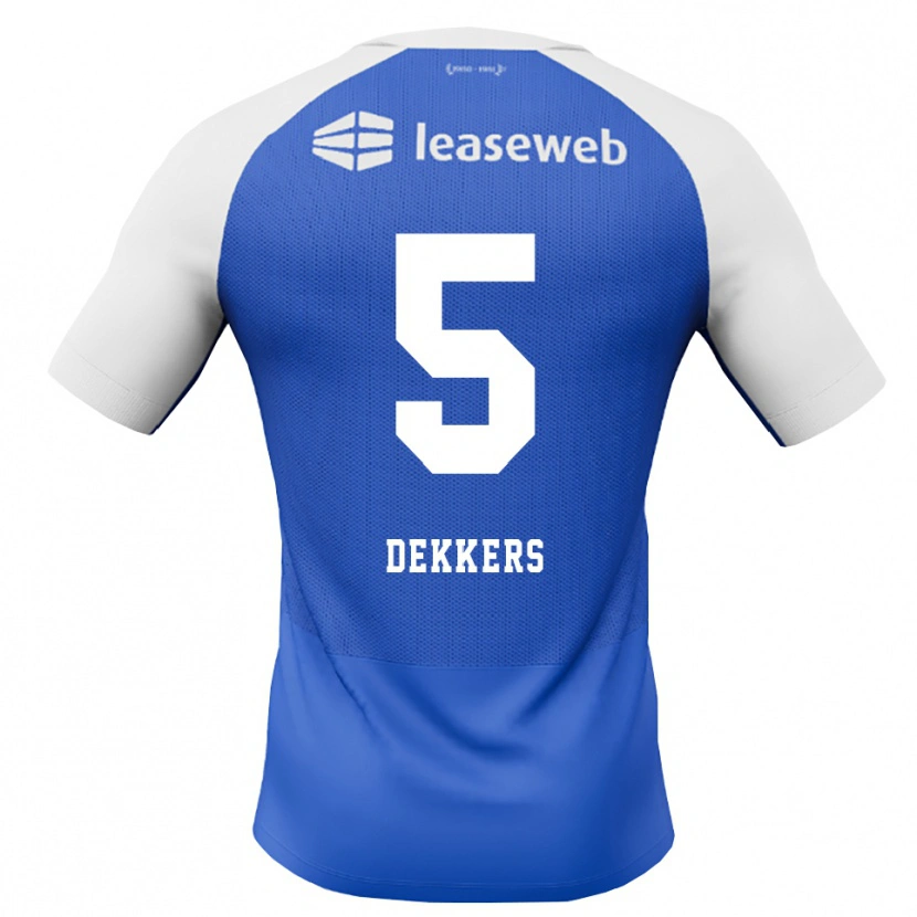 Danxen Dames Sem Dekkers #5 Hemelsblauw Rood Wit Uitshirt Uittenue 2026/27 T-Shirt