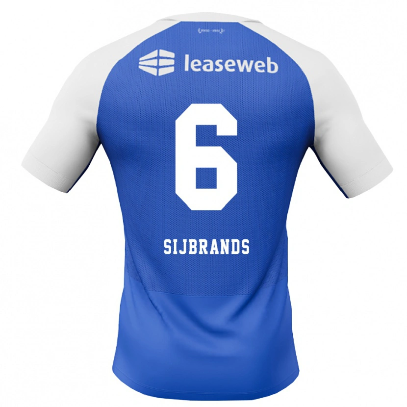 Danxen Dames Julian Sijbrands #6 Hemelsblauw Rood Wit Uitshirt Uittenue 2026/27 T-Shirt