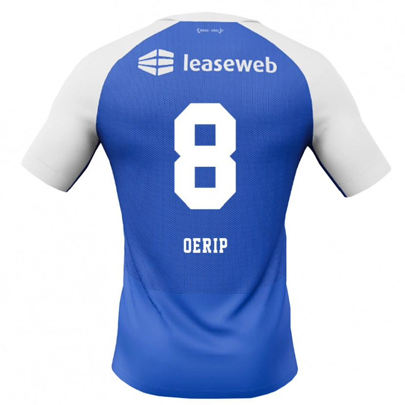 Danxen Dames Julian Oerip #8 Hemelsblauw Rood Wit Uitshirt Uittenue 2026/27 T-Shirt