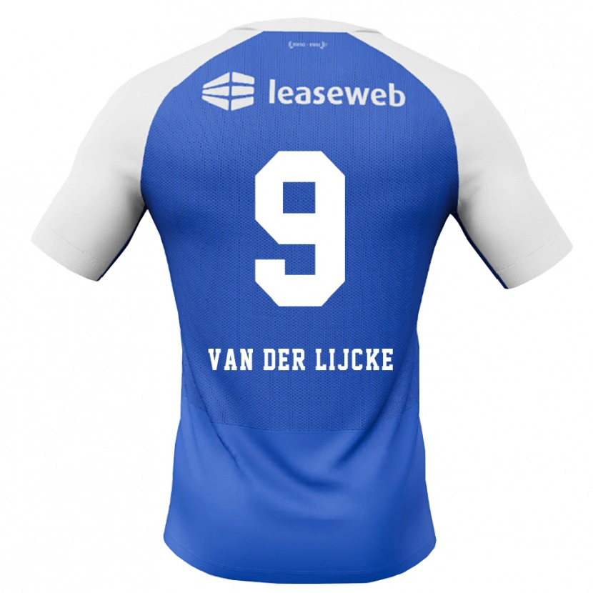 Danxen Dames Donny Van Der Lijcke #9 Hemelsblauw Rood Wit Uitshirt Uittenue 2026/27 T-Shirt