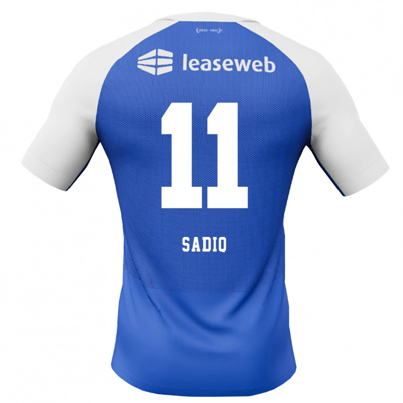 Danxen Dames Ibrahim Sadiq #11 Hemelsblauw Rood Wit Uitshirt Uittenue 2026/27 T-Shirt