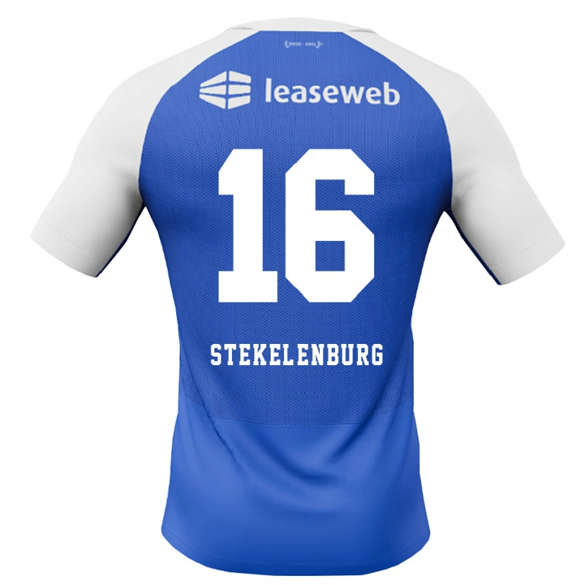 Danxen Dames Sem Stekelenburg #16 Hemelsblauw Rood Wit Uitshirt Uittenue 2026/27 T-Shirt