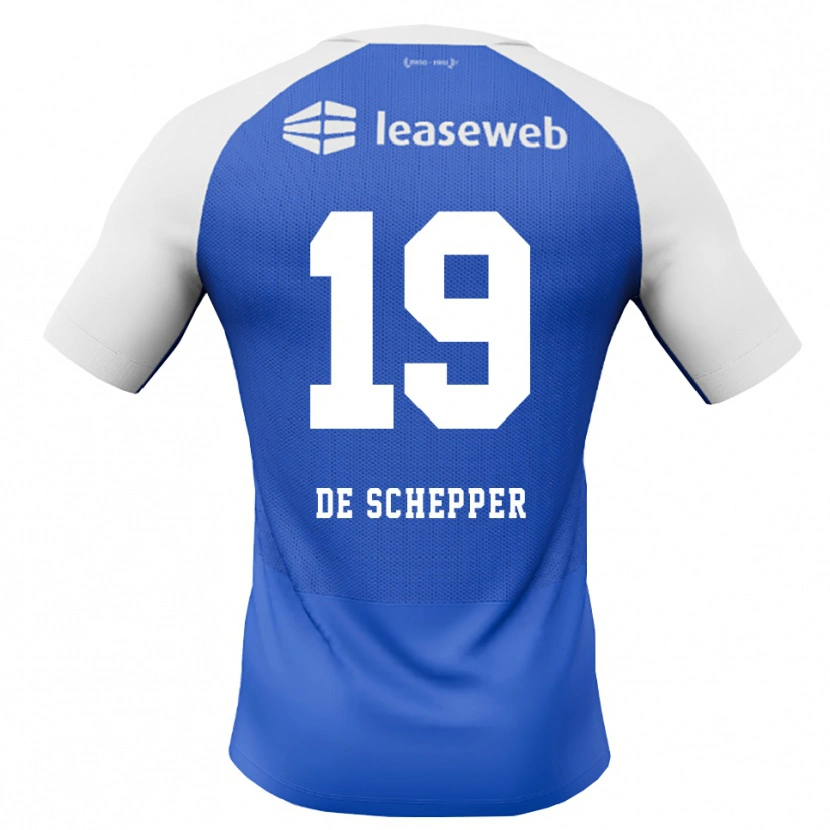Danxen Dames Dean Ijssel De Schepper #19 Hemelsblauw Rood Wit Uitshirt Uittenue 2026/27 T-Shirt