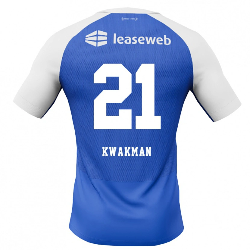 Danxen Dames Dave Kwakman #21 Hemelsblauw Rood Wit Uitshirt Uittenue 2026/27 T-Shirt