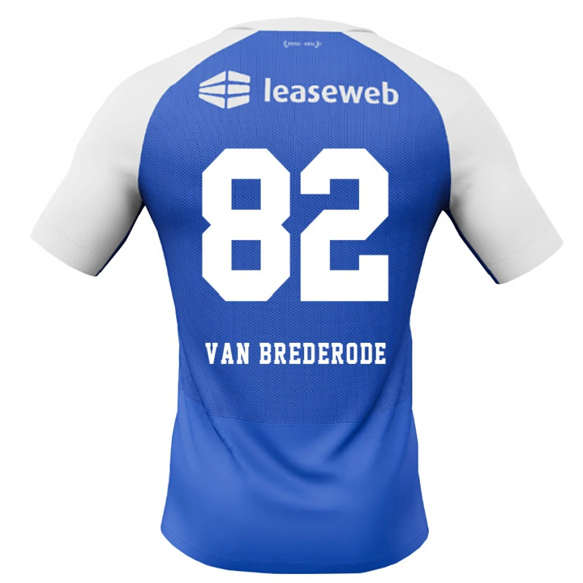 Danxen Dames Myron Van Brederode #82 Hemelsblauw Rood Wit Uitshirt Uittenue 2026/27 T-Shirt