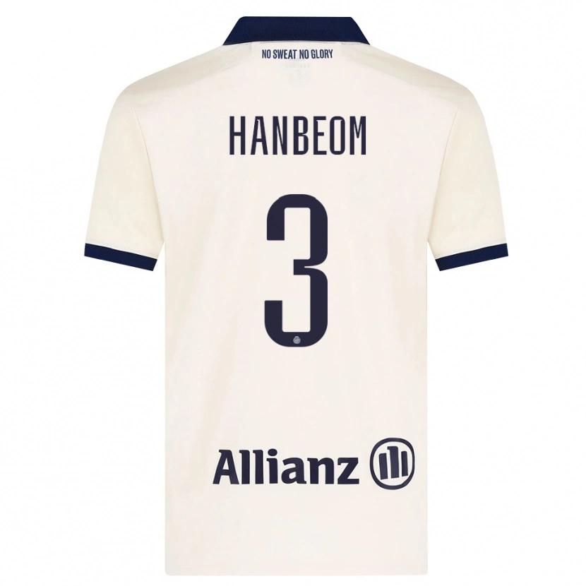Danxen Dames Han-Beom Lee #3 Beige Zwart Uitshirt Uittenue 2026/27 T-Shirt