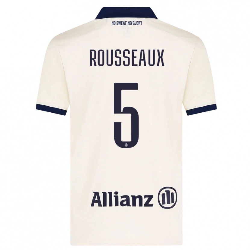 Danxen Dames Luca Rousseaux #5 Beige Zwart Uitshirt Uittenue 2026/27 T-Shirt