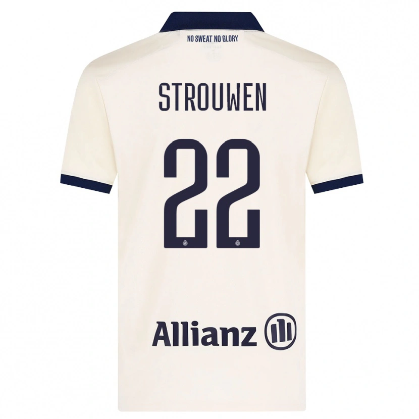 Danxen Dames Léni Strouwen #22 Beige Zwart Uitshirt Uittenue 2026/27 T-Shirt