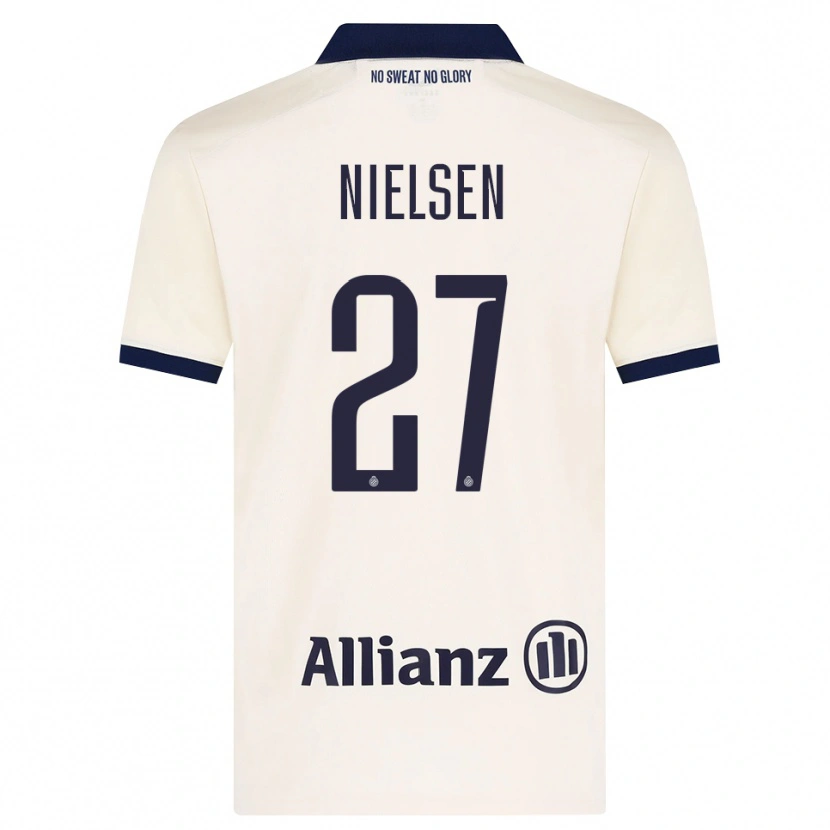 Danxen Dames Casper Nielsen #27 Beige Zwart Uitshirt Uittenue 2026/27 T-Shirt