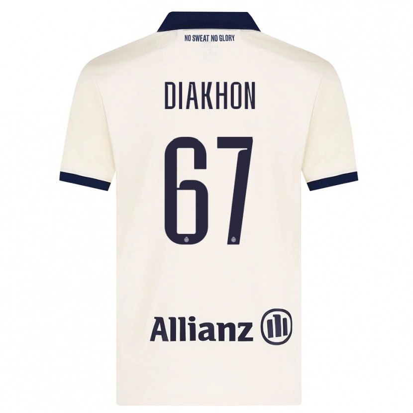 Danxen Dames Mamadou Diakhon #67 Beige Zwart Uitshirt Uittenue 2026/27 T-Shirt