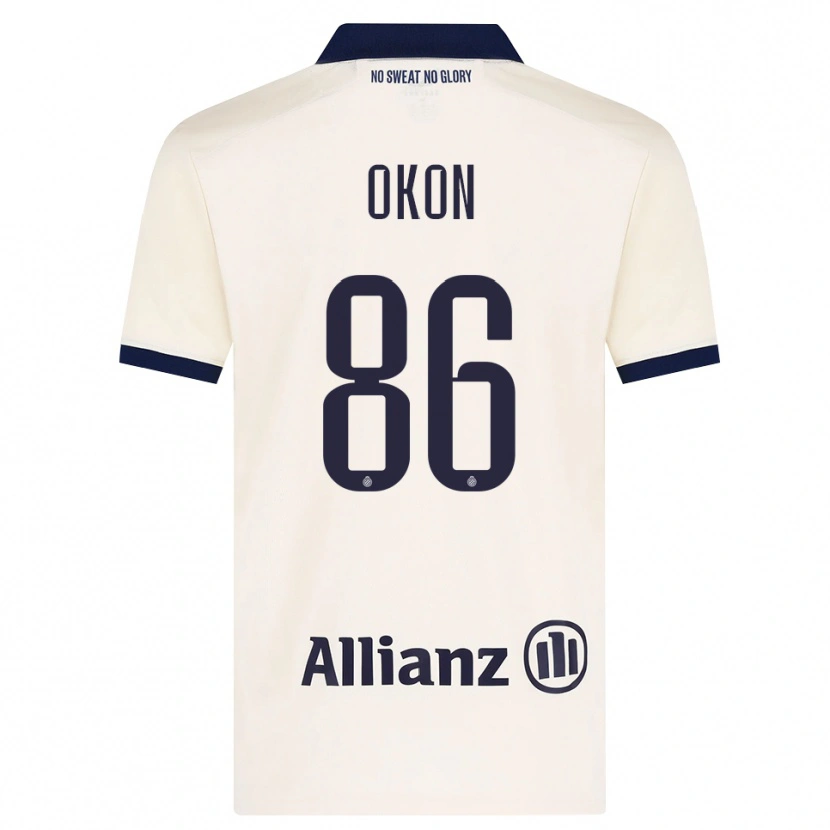 Danxen Dames Gianluca Okon-Engstler #86 Beige Zwart Uitshirt Uittenue 2026/27 T-Shirt