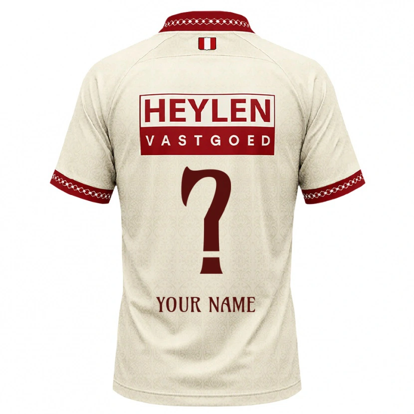 Danxen Dames Uw Naam #0 Beige Rood Uitshirt Uittenue 2026/27 T-Shirt