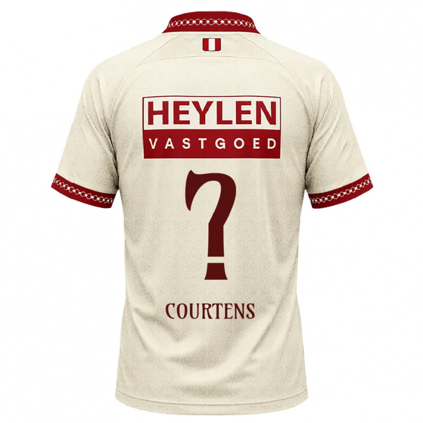 Danxen Dames Nolhan Courtens #0 Beige Rood Uitshirt Uittenue 2026/27 T-Shirt