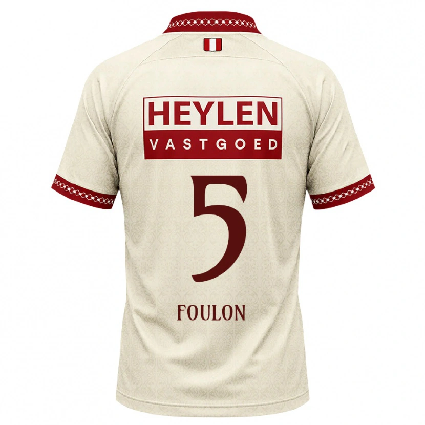 Danxen Dames Daam Foulon #5 Beige Rood Uitshirt Uittenue 2026/27 T-Shirt