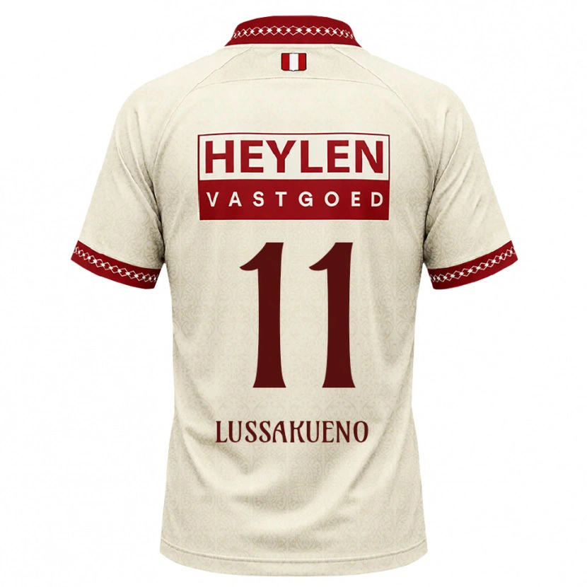 Danxen Dames Valentino Lussakueno #11 Beige Rood Uitshirt Uittenue 2026/27 T-Shirt