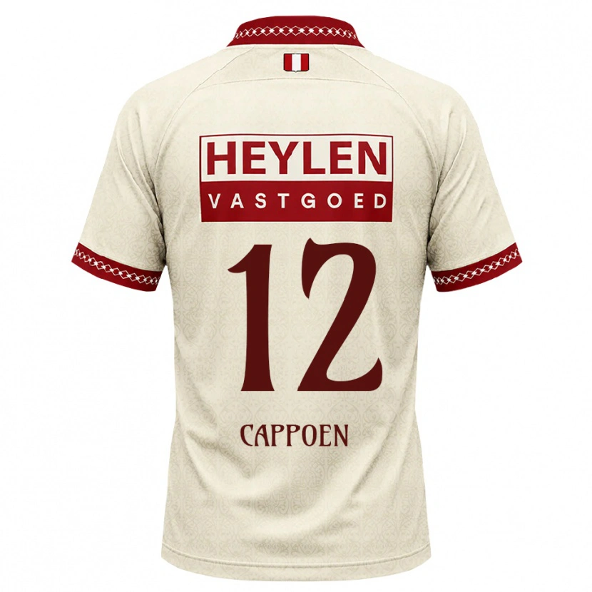 Danxen Dames Logan Cappoen #12 Beige Rood Uitshirt Uittenue 2026/27 T-Shirt