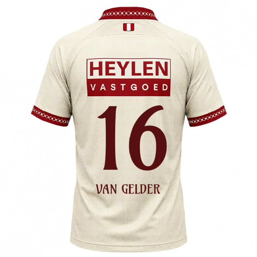 Danxen Dames Louie Van Gelder #16 Beige Rood Uitshirt Uittenue 2026/27 T-Shirt